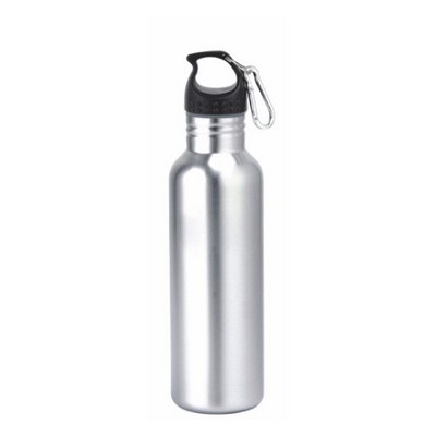 27 Oz. Wide Mouth Stainless Steel Water Bottle w/Carabiner