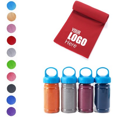 Sport Bottle with Cooling Towel