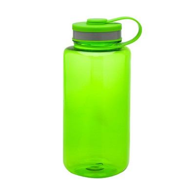 Wide-Mouth Plastic Water Bottle, 38 Oz.